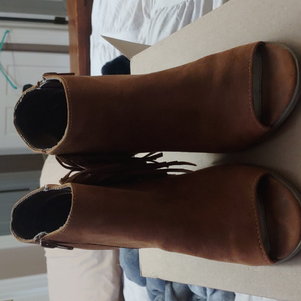 New Direction Fringed Booties